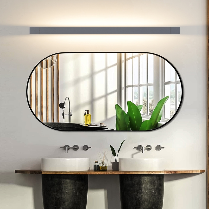 Brilagi - LED-Spiegelleuchte für das Badezimmer AQUA LINE LED/24W/230V 90 cm IP44 Anthrazit CRI 90