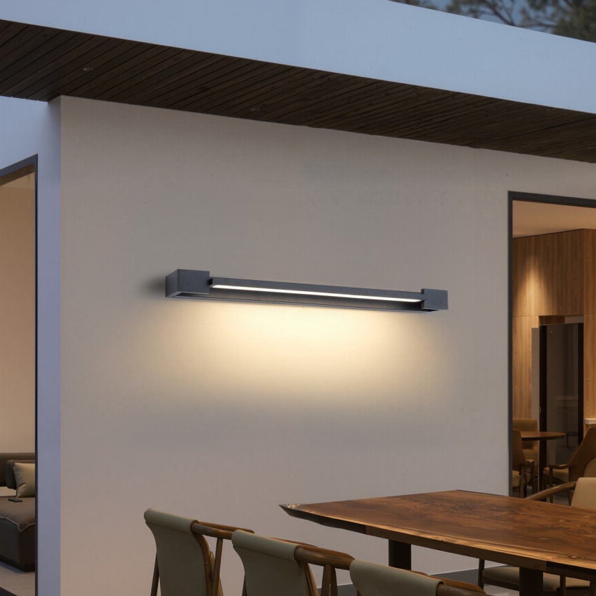 Brilagi - LED-Spiegelleuchte für das Badezimmer AQUA LINE LED/24W/230V 90 cm IP44 Anthrazit CRI 90