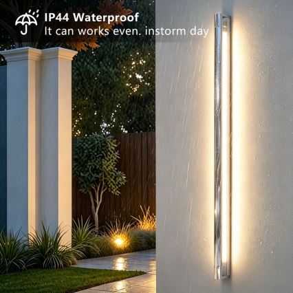Brilagi - LED-Beleuchtung für Badezimmerspiegel AQUA LINE LED/36W/230V 120 cm IP44 glänzender Chrom CRI 90