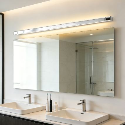 Brilagi - LED-Beleuchtung für Badezimmerspiegel AQUA LINE LED/36W/230V 120 cm IP44 glänzender Chrom CRI 90