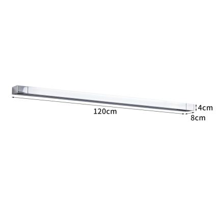 Brilagi - LED-Beleuchtung für Badezimmerspiegel AQUA LINE LED/36W/230V 120 cm IP44 glänzender Chrom CRI 90