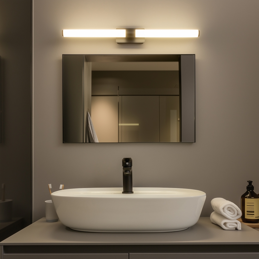 Brilagi - DIANA LED-Badspiegelleuchte, 10 W, 230 V, 60 cm, IP44, schwarz
