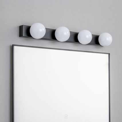 Brilagi - LED-Badspiegelleuchte HOLLYWOOD 4xLED/3W/230V 53 cm IP44 schwarz