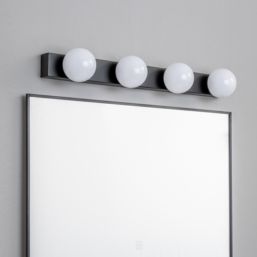 Brilagi - LED-Badspiegelleuchte HOLLYWOOD 4xLED/3W/230V 53 cm IP44 schwarz
