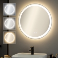BRILAGI - LED-beheizter Badezimmerspiegel AVA ECO LED/11,5W/230 V Ø 60 cm IP44 CRI 90 dimmbar + CCT