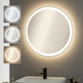 Brilagi - LED-beheizter Badezimmerspiegel AVA PRO LED/18,5W/230V Ø 60 cm IP44 CRI 90 dimmbar + CCT