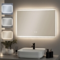 BRILAGI - LED-beheizter Badezimmerspiegel BELLA LED/19W/230V 60x90 cm IP44 CRI 90 dimmbar + CCT