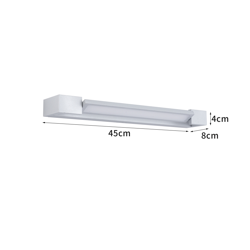Brilagi - LED-Badspiegelbeleuchtung AQUA LINE LED/12W/230V 45 cm IP44 matt-chrom