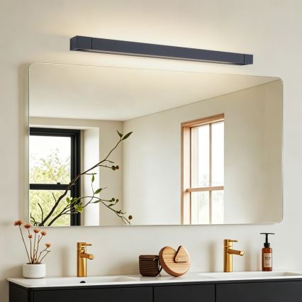 BRILAGI - LED-Badspiegelleuchte AQUA LINE LED/20W/230V 80 cm IP44 schwarz CRI 90