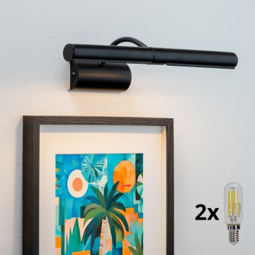 Brilagi - LED-Bilderleuchte DANAE 2xE14/4W/230V 3000K schwarz