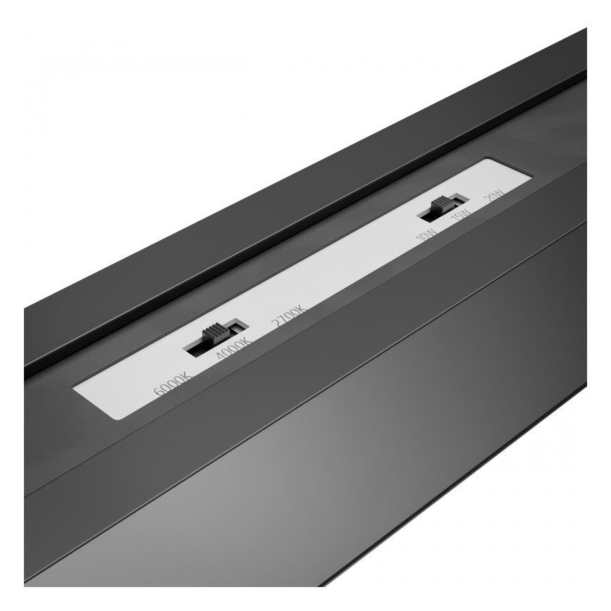 Brilagi - LED-Aufputz-Deckenleuchte FULLDAY LED/10/15/20W/230V 2700/4000/6000K 60 cm UGR19 schwarz