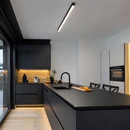 Brilagi - LED-Deckenaufbauleuchte FULLDAY LED/20/30/40W/230V 2700/4000/6000K 120 cm schwarz
