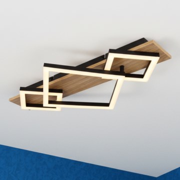 Brilagi - LED-Deckenleuchte ALSON LED/24W/230V Ø 29,5 cm Eiche