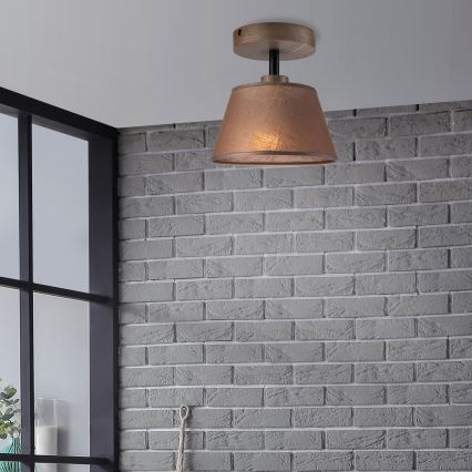 Brilagi - LED Deckenleuchte ANTHONY 1xE14/60W/230V Eiche Nussbaum/Braun