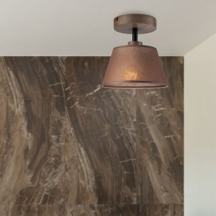 Brilagi - LED Deckenleuchte ANTHONY 1xE14/60W/230V Eiche Nussbaum/Braun