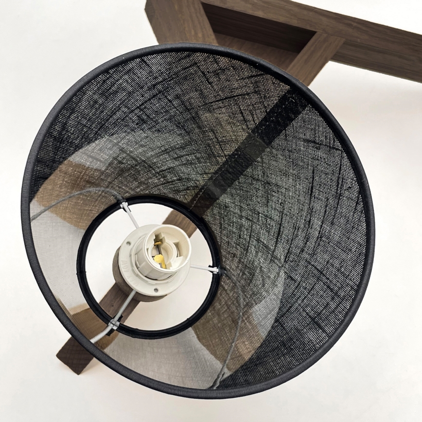 Brilagi - LED Deckenleuchte ANTHONY 3xE14/40W/230V Eiche Nussbaum/Schwarz