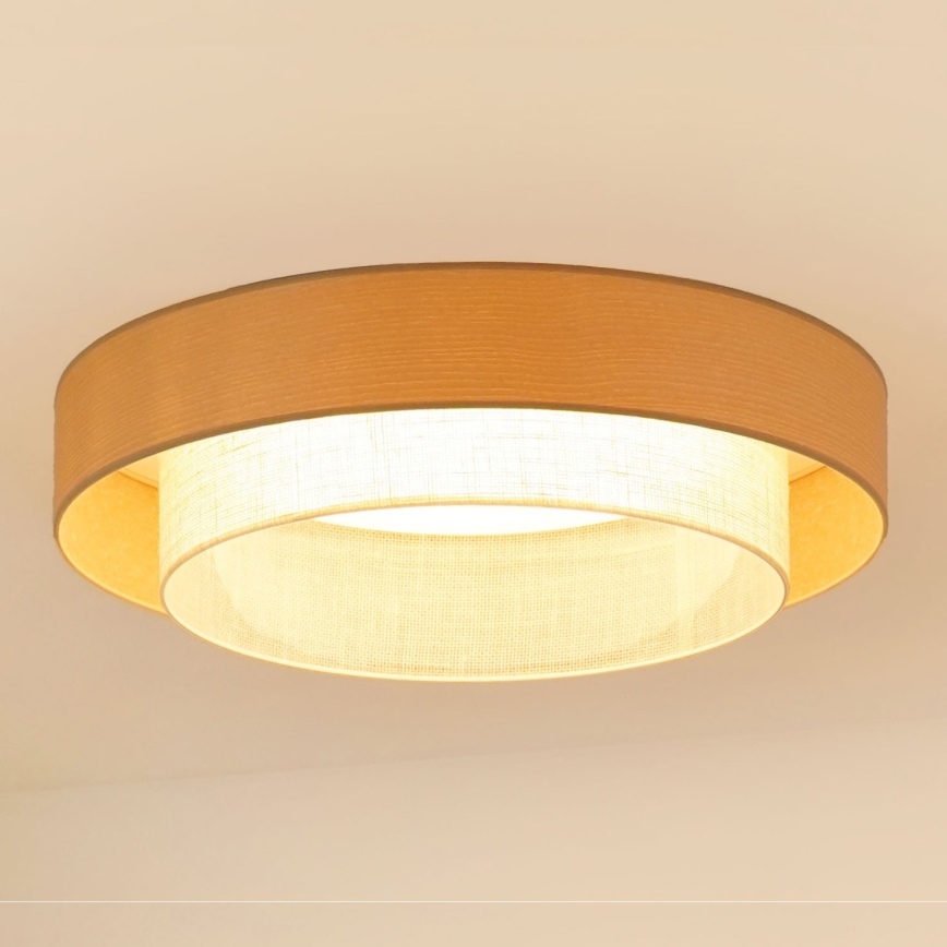 Brilagi - LED-Deckenleuchte ARIZONA BOHO LED/26W/230V d 60 cm beige