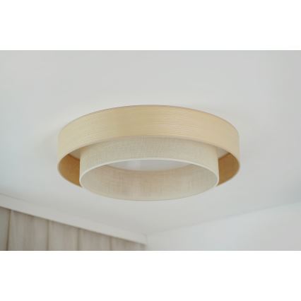 Brilagi - LED-Deckenleuchte ARIZONA BOHO LED/26W/230V d 60 cm beige
