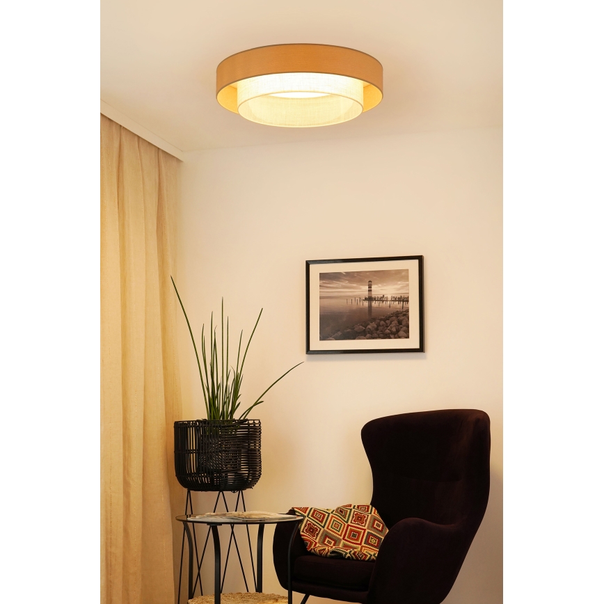 Brilagi - LED-Deckenleuchte ARIZONA BOHO LED/26W/230V d 60 cm beige