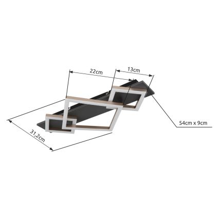 Brilagi - LED Deckenleuchte AXIS LED/24W/230V