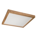 Brilagi - LED Deckenleuchte Badezimmer WOODY FRAME LED/40W/230V 60x60 cm IP44 Eiche