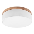 Brilagi - LED Deckenleuchte BELLADONNA 3xE27/15W/230V Ø 50 cm Weiß/Eiche