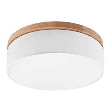 Brilagi - LED Deckenleuchte BELLADONNA 3xE27/15W/230V Ø 50 cm Weiß/Eiche