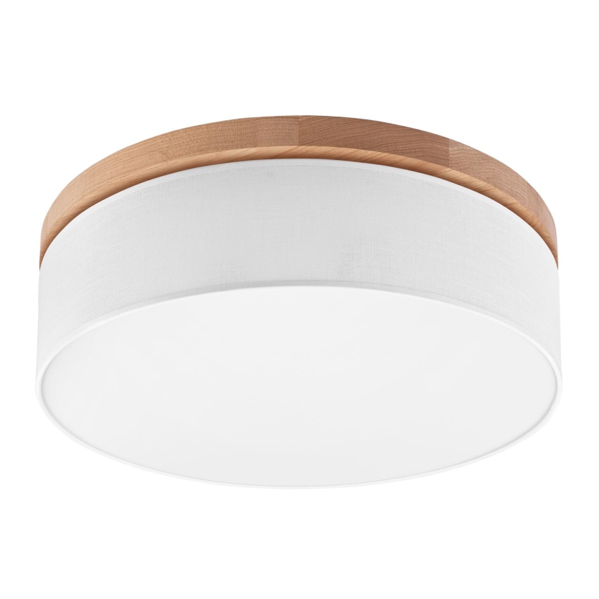 Brilagi - LED Deckenleuchte BELLADONNA 3xE27/15W/230V Ø 50 cm Weiß/Eiche
