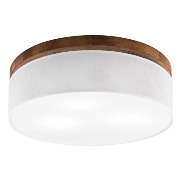 BRILAGI - LED-Deckenleuchte BELLADONNA 3xE27/15W/230V Ø 50 cm weiß/Eiche-Kirsche