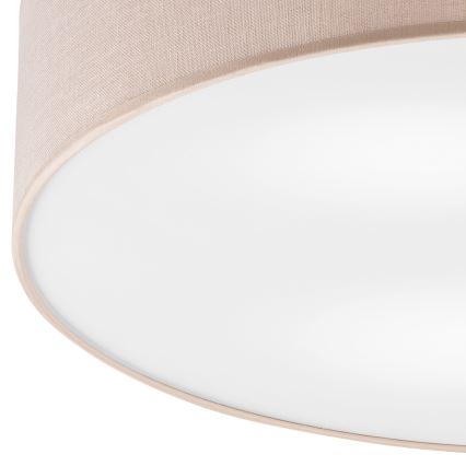 Brilagi - LED Deckenleuchte BELLADONNA 3xE27/15W/230V Ø 50 cm beige/Kiefer