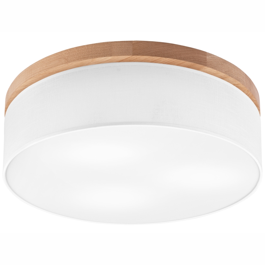Brilagi - LED Deckenleuchte BELLADONNA 3xE27/15W/230V Ø 50 cm Weiß/Eiche