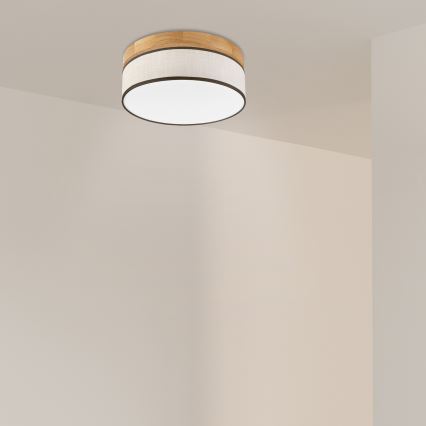 Brilagi - LED Deckenleuchte BELLADONNA LED/20W/230V Ø 30 cm creme/eiche