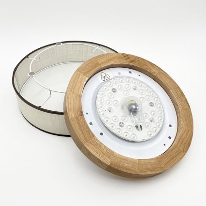 Brilagi - LED Deckenleuchte BELLADONNA LED/20W/230V Ø 30 cm creme/eiche