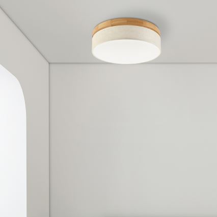 Brilagi - LED-Deckenleuchte BELLADONNA LED, 36 W, 230 V, Ø 40 cm, Creme/Eiche