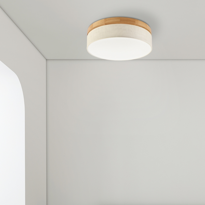 Brilagi - LED Deckenleuchte BELLADONNA LED/36W/230V Durchmesser 40 cm beige/Eiche