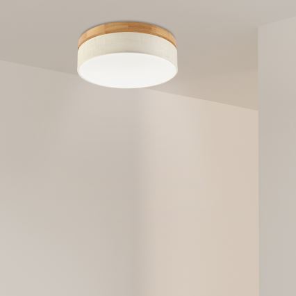 Brilagi - LED Deckenleuchte BELLADONNA LED/36W/230V Durchmesser 40 cm beige/Eiche