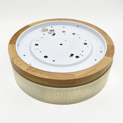 Brilagi - LED Deckenleuchte BELLADONNA LED/36W/230V Durchmesser 40 cm beige/Eiche