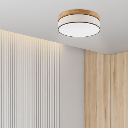 Brilagi - LED-Deckenleuchte BELLADONNA LED/36W/230V Ø 40 cm creme/Eiche