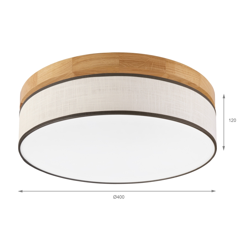 Brilagi - LED-Deckenleuchte BELLADONNA LED/36W/230V Ø 40 cm creme/Eiche