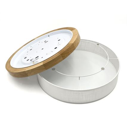 Brilagi - LED Deckenleuchte BELLADONNA LED/36W/230V Ø 40 cm weiß/Eiche