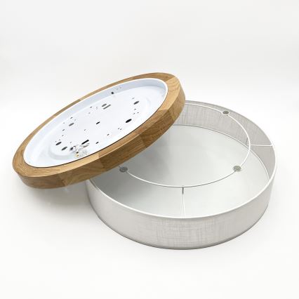 Brilagi - LED Deckenleuchte BELLADONNA LED/36W/230V Ø 50 cm weiß/Eiche