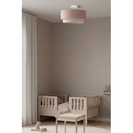 Brilagi - LED-Deckenleuchte BOHO BOBO 1xE27/10W/230V Ø 40 cm rosa/creme
