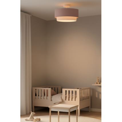 Brilagi - LED-Deckenleuchte BOHO BOBO 1xE27/60W/230V Ø 40 cm rosa/creme