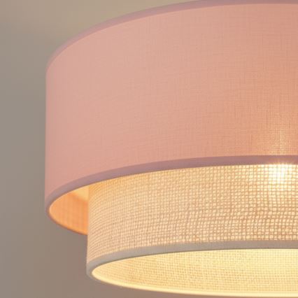 Brilagi - LED-Deckenleuchte BOHO BOBO 1xE27/60W/230V Ø 40 cm rosa/creme