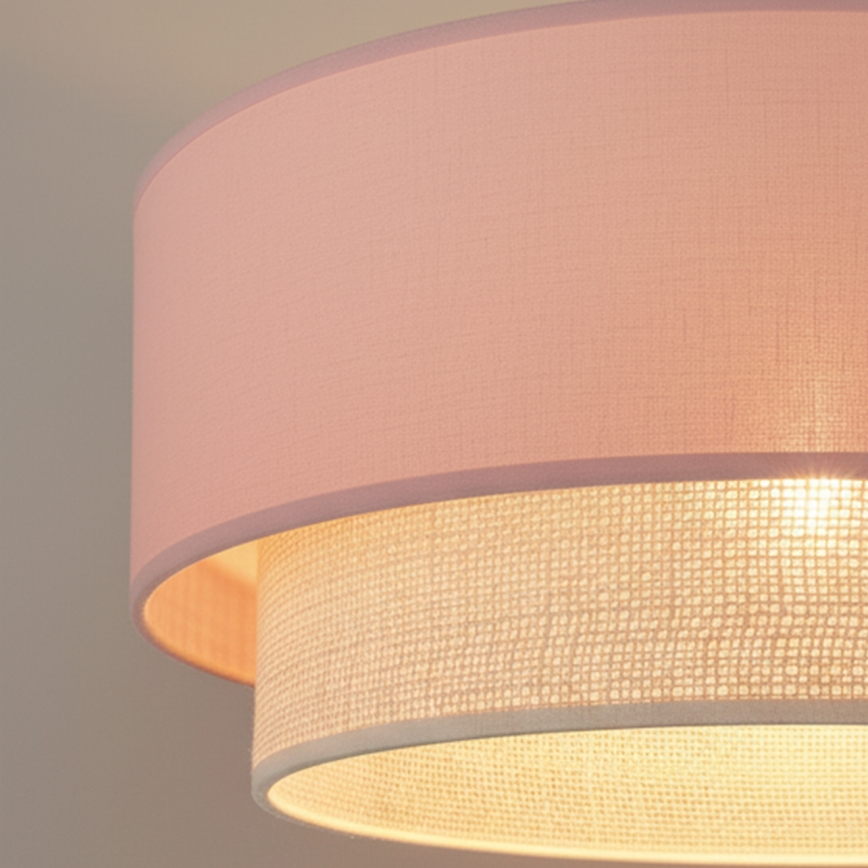 Brilagi - LED-Deckenleuchte BOHO BOBO 1xE27/60W/230V Ø 40 cm rosa/creme