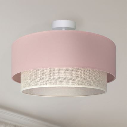 Brilagi - LED-Deckenleuchte BOHO BOBO 1xE27/60W/230V Ø 40 cm rosa/creme