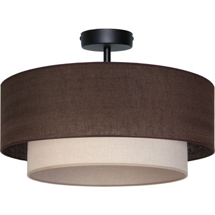 Brilagi - LED-Deckenleuchte BOHO ECO 1x E27/10W/230V Ø 40 cm braun/creme