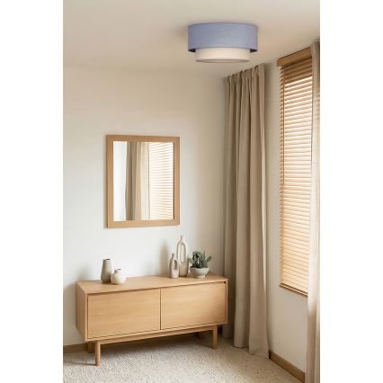 Brilagi - LED-Deckenleuchte BOHO ECO 1xE27/10W/230V Ø 40 cm blau/creme