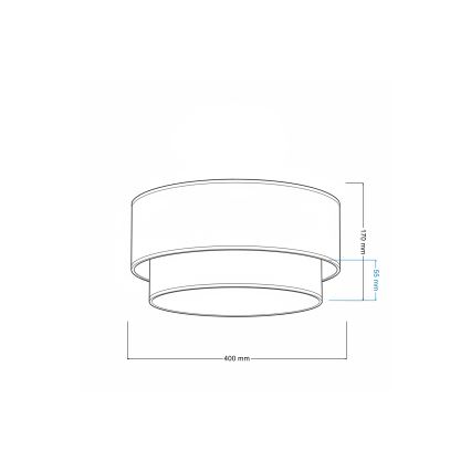 Brilagi - LED-Deckenleuchte BOHO ECO 1xE27/10W/230V Ø 40 cm blau/creme