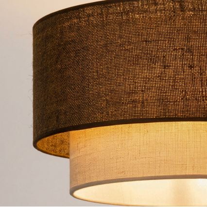 Brilagi - LED-Deckenleuchte BOHO ECO 1xE27/10W/230V Ø 40 cm braun/creme